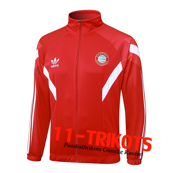 Bayern Munchen Trainingsjacke Rot/Weiß 2024/2025