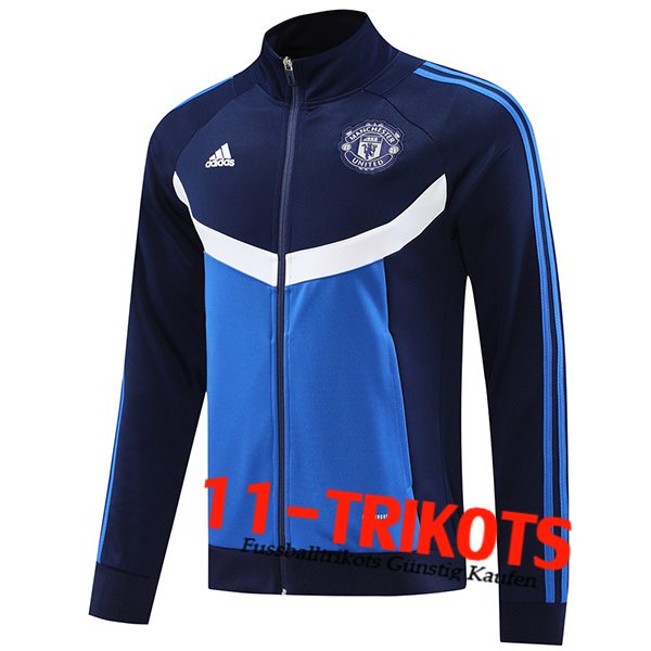 Manchester United Trainingsjacke Blau/Weiß 2024/2025