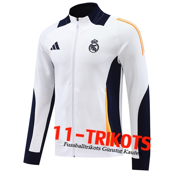 Real Madrid Trainingsjacke Weiß/Blau/Orange 2024/2025