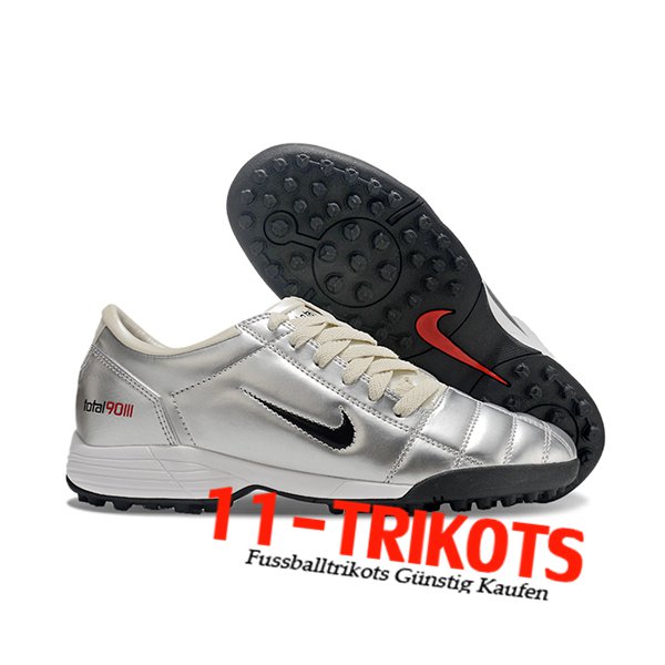 Nike Fussballschuhe T90 TF Grau/Schwarz -02