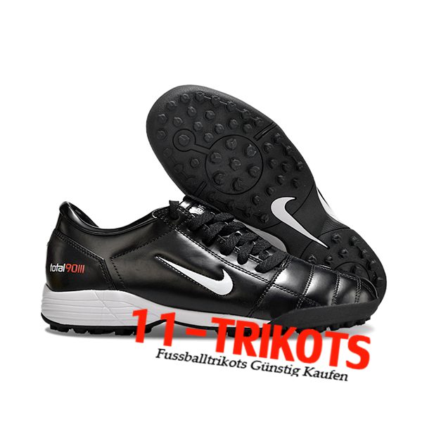 Nike Fussballschuhe T90 TF Schwarz/Weiß